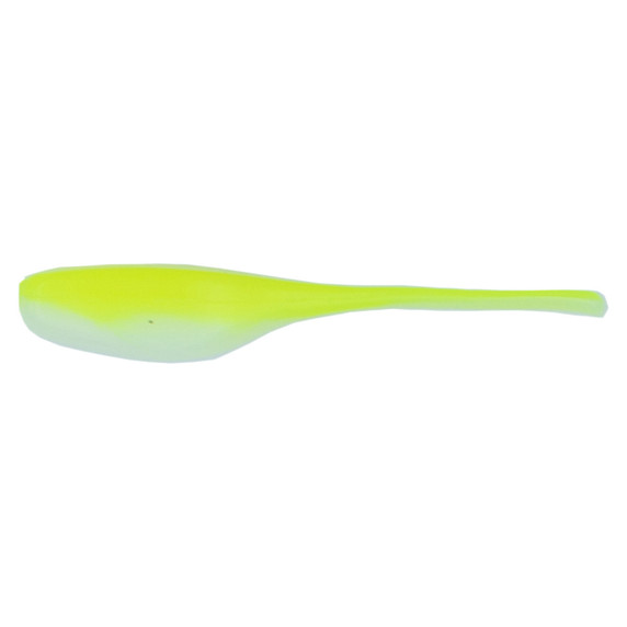 images of Rogers 2" Sly Shad, 10 Pack in Chartreuse White.