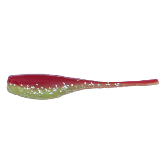 Rogers 2" Sly Shad, 10 Pack - Red Chartreuse Pepper Sparkle