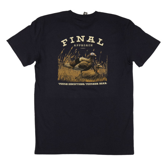 Final Approach Turkey Decoy Shirt Back - Midnight Blue