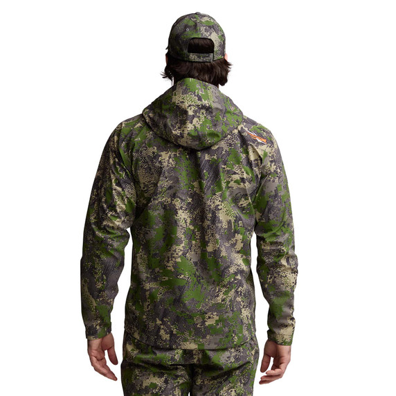 Sitka Men's Dew Point Jacket Back Model Image.