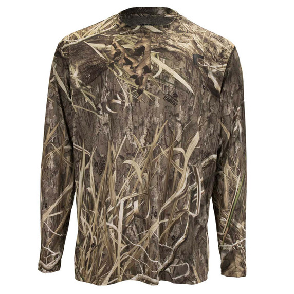 image of Rogers Elite Chill Long Sleeve Tee with Bug Protection in Mossy Oak Habitat.