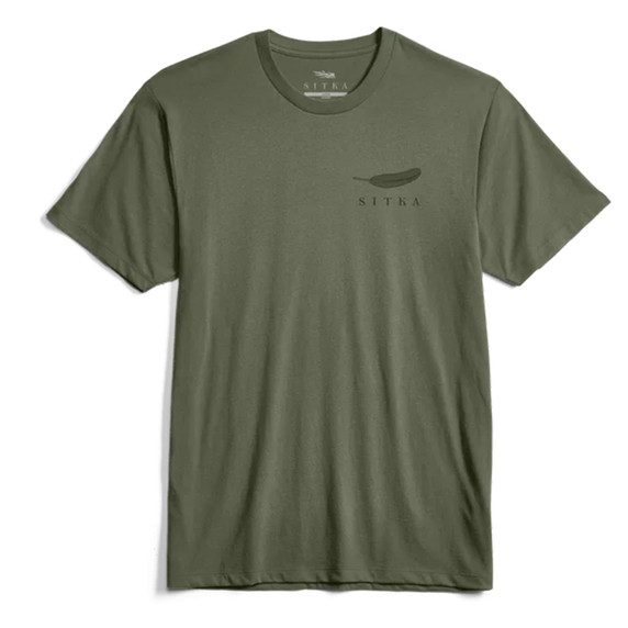 Sitka Fan Tee - Olive - Front