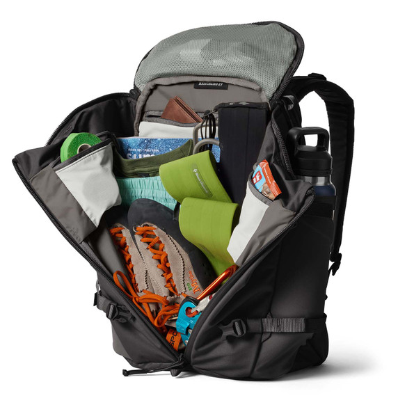 Yeti Rancher Backpack Black Packed Image in 27L