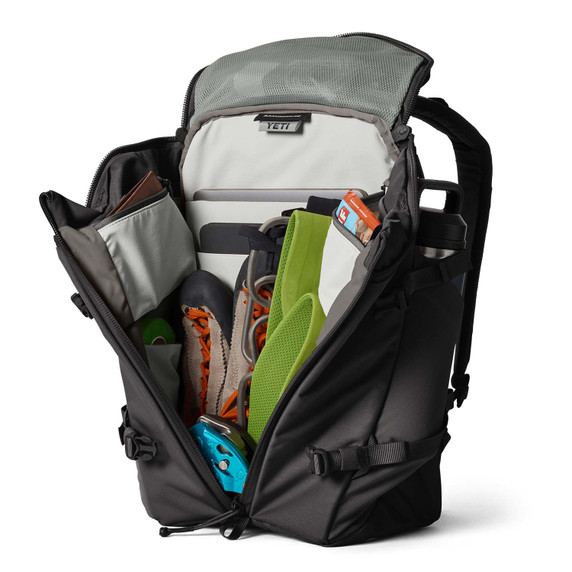 Yeti Rancher Backpack Black Packed Image in 22L