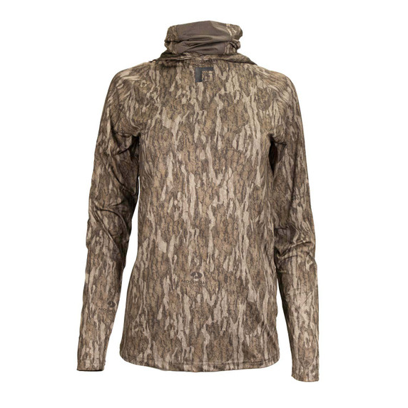 image of Rogers Women's Elite Chill Hoodie + Bug Protection in Mossy Oak Bottomland.