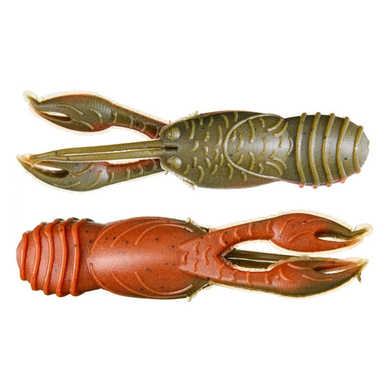 Great Lakes Finesse Juvy Craw Tube Image in Green Pumpkin Orange
