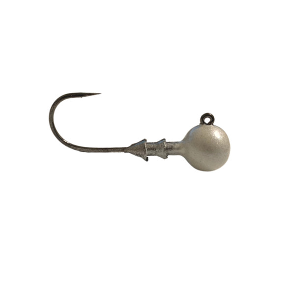 Great Lakes Finesse Stealth Ball Jighead, 3 Pack - Pearl White