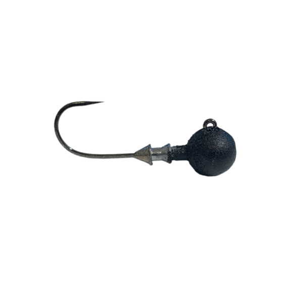 Great Lakes Finesse Stealth Ball Jighead, 3 Pack - Matte Black