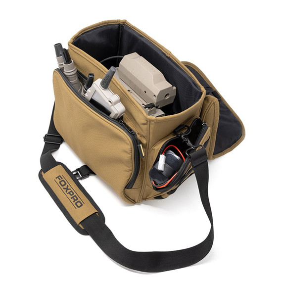 FOXPRO XL Game Call Carry Bag Top Image with Zipper Pouch Open