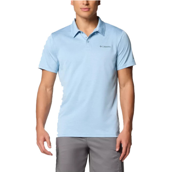 Columbia Hike Polo Shirt Image in Ripple Blue