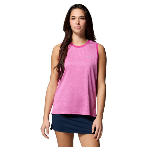 Image of the Columbia Womens BlueVista Hill Tank in Fuchsia Heather