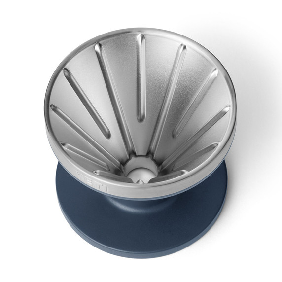 Yeti Rambler Pour Over Product Top Image in Navy