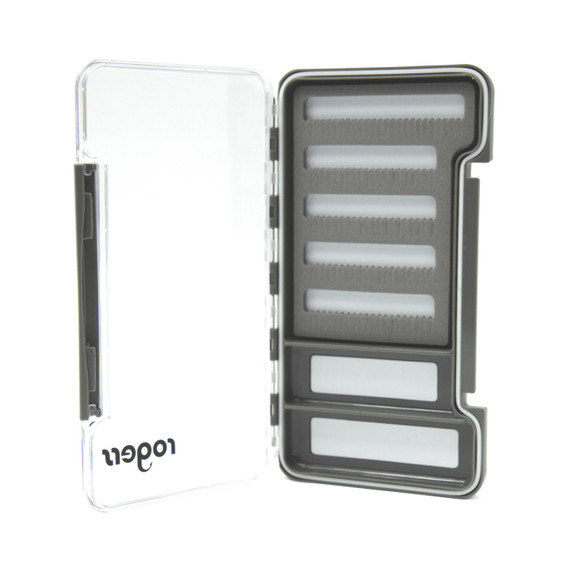 Rogers Elite Slim Fly Box Large – Slit Foam & Magnetic Compartment
