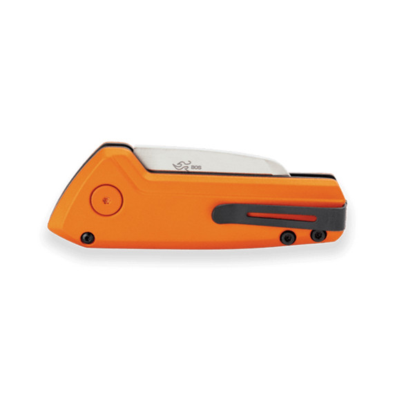 Buck Knives Mini Deploy Auto Knife Folded Image in Orange