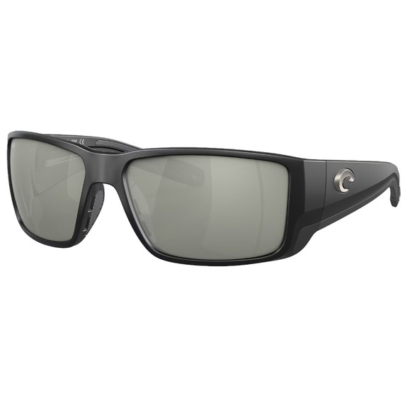 Costa Del Mar Blackfin Pro Sunglasses - Matte Black Gray Silver Mirror 580G