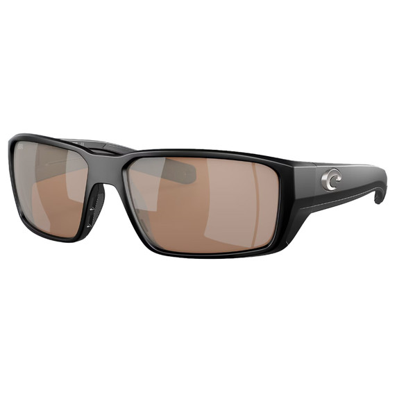 Costa Del Mar Fantail Pro Sunglasses - Matte Black Copper Silver Mirror 580G