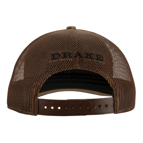 Drake Waterfowl Oval Patch Ranger Camo Mesh-Back Cap Back Image in Realtree Max 7