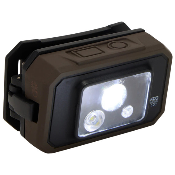 Drake Waterfowl EVO500 Lumen Camo Headlamp Lit Image