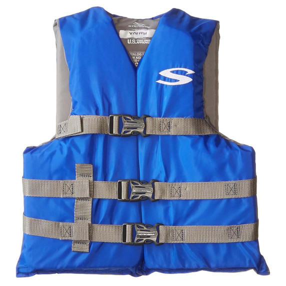 Stearns Classic Kids' Blue Life Jacket Front Image