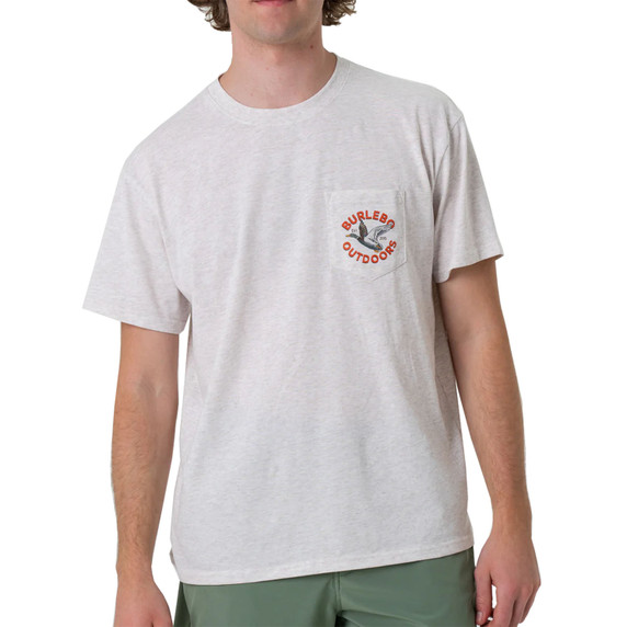 Burlebo Old School Duck Hunt T-Shirt Front Image in Oatmeal
