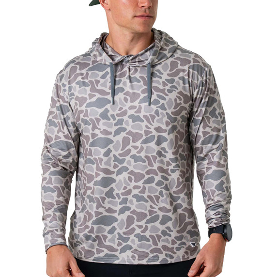 Image of the Burlebo Performance Hoodie in Classic Deer Camo