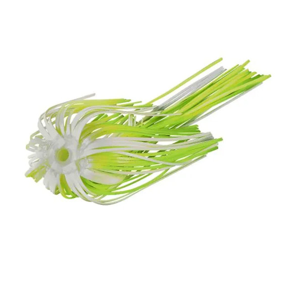 Eagle War Lures Replacements Skirt Image in Hot White Chartreuse
