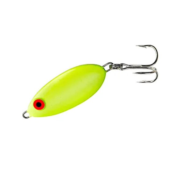 Bomber Lures Slab Spoon, 1 Pack - Fluorescent Yellow