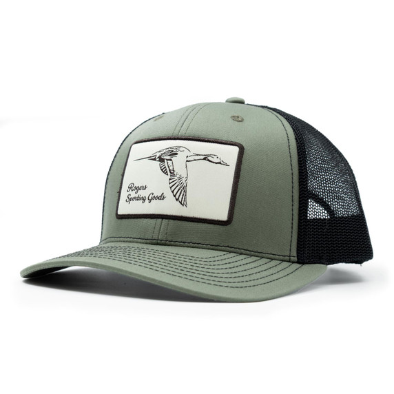 image of Rogers Pintail Patch Hat Richardson 112 in Loden/Black.