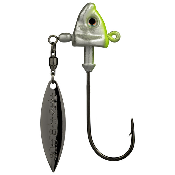 Strike King Tour Grade Spin Head, 2 Pack - Chartreuse/White