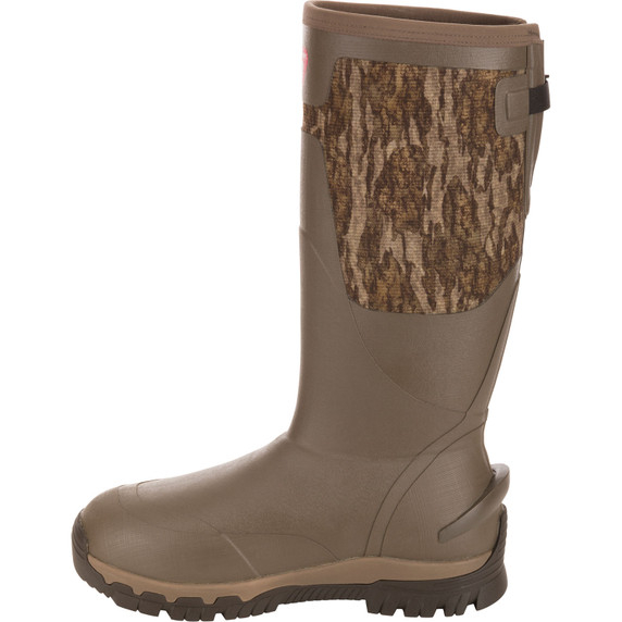 Drake Waterfowl BMF1600 17" Insulated Rubber Boots Inside Image in Mossy Oak Bottomland