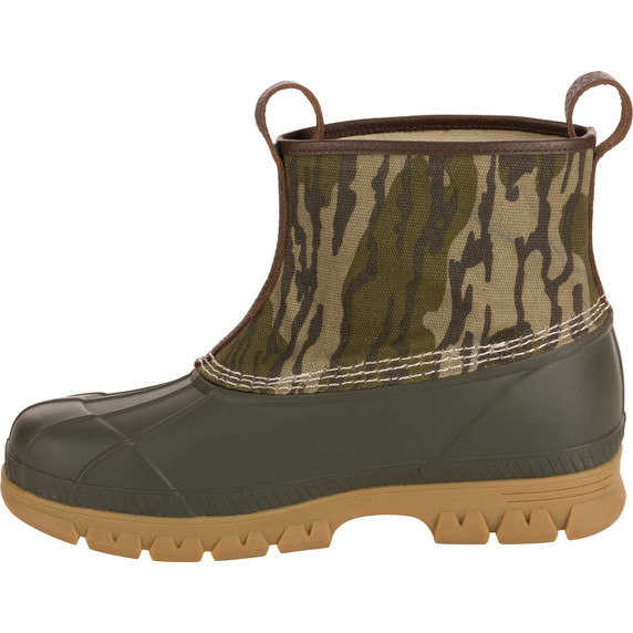 Drake Waterfowl Throwback80 Waxed Canvas Pull On Duck Boot Inside Image in Mossy Oak Original Bottomland
