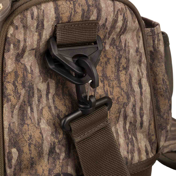 Drake Waterfowl Tree-Hugger Shoulder Bag Side Buckle Image in Mossy Oak Bottomland