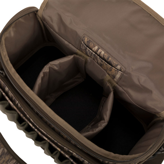 Drake Waterfowl Tree-Hugger Shoulder Bag Inside Storage Image in Mossy Oak Bottomland