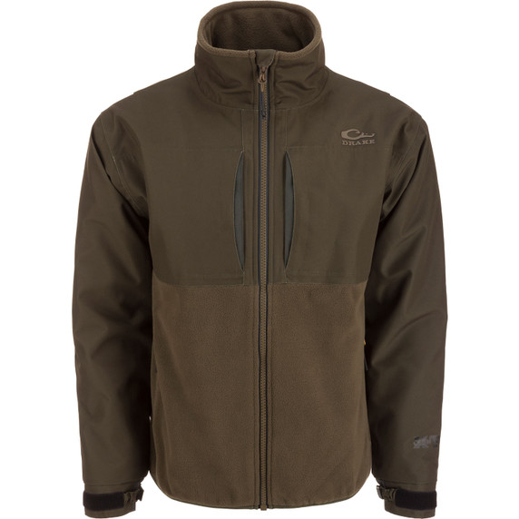 Image of the Drake MST CommandXT Eqwader Full Zip Jacket in Green Timber