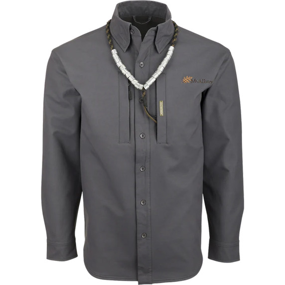 McAlister Microfleece Softshell Waterfowler's Shirt - Charcoal image