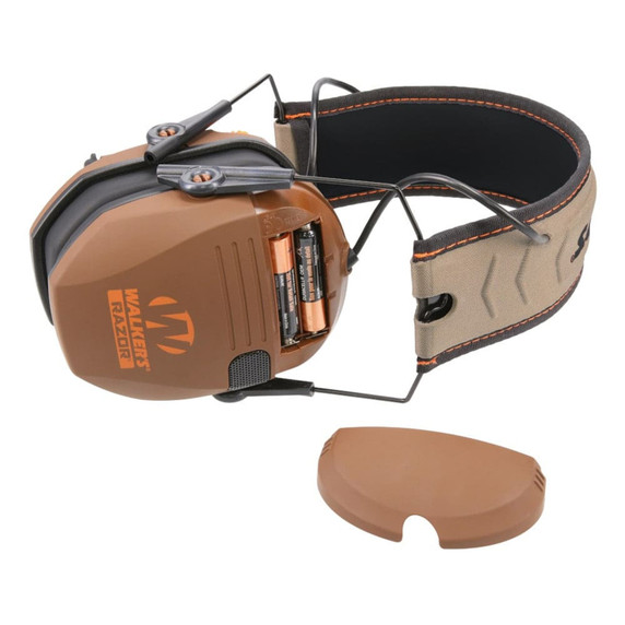 Walkers Game Ears Razor Slim Electronic Ear Muffs, Wetlands Limited Edition Battery Compartment Image
