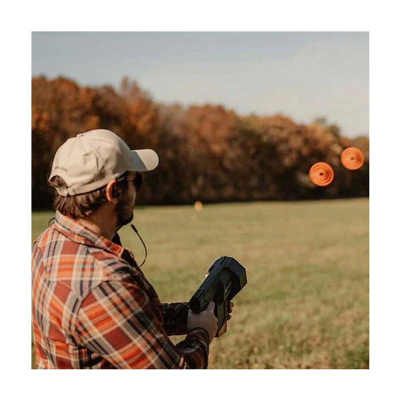 Caldwell ClayCopter Hand-Held Thrower​ Launching Image