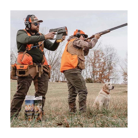 Caldwell ClayCopter Hand-Held Thrower​ In Use Image