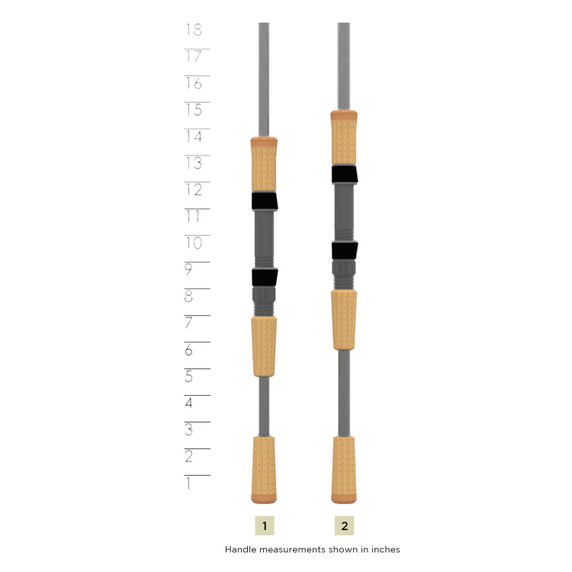 St. Croix Rods X-Trek Freshwater Rod Handle Measurements Image