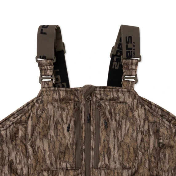 Close up top image of the Rogers Terik G2 Whitetail Youth Bibs.
