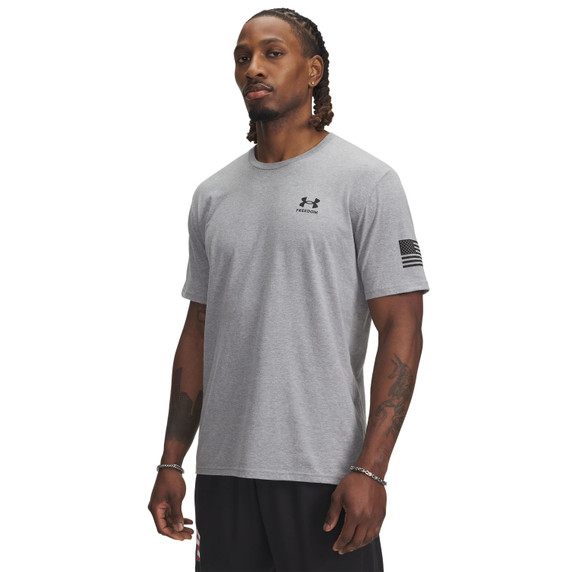 Front Image of the Under Armour Freedom Flag T-Shirt.