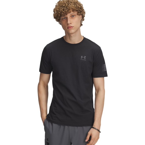 Front Image of the Under Armour Freedom Flag T-Shirt.