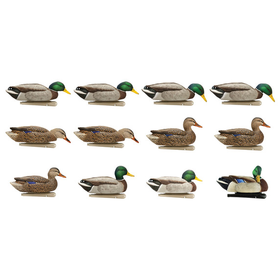 Topflight Mallards Fusion Extreme Decoys, 12 Pack