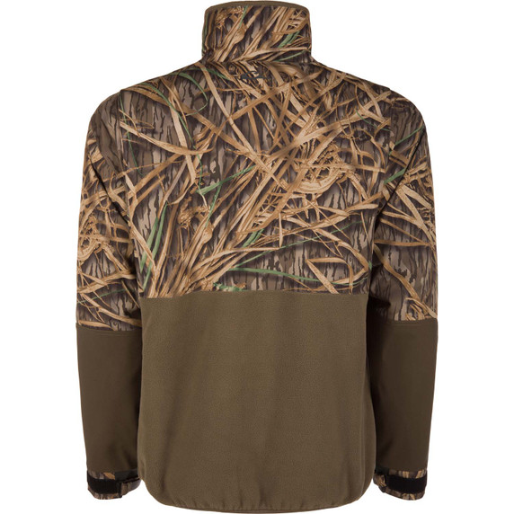 Back Image of the Drake MST CommandXT Eqwader Half Zip Jacket.