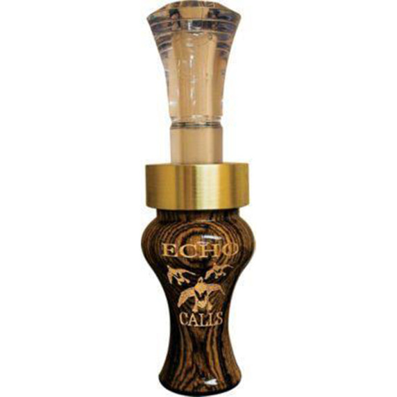 Echo Calls Timber Poly Single Reed Duck Call image in Bocote-Clear