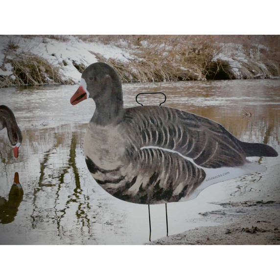 SilloSocks Fully Flocked Specklebelly Goose Silhouette close up image
