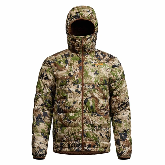 Image of the Sitka MicroDown Hooded Jacket in Optifade Subalpine