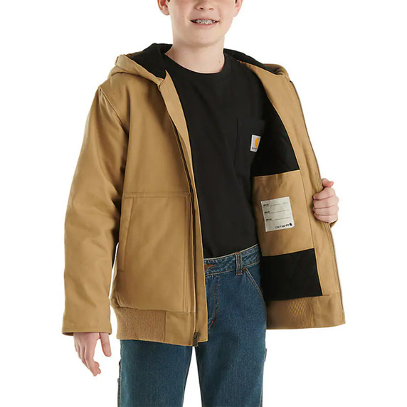 Carhartt Youth Flannel Quilt Lined Active Jac inside image