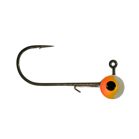 Image of Head Hunter Lures Tungsten Jig Heads in Orange/White