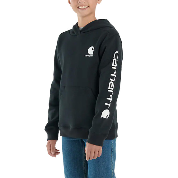 Carhartt Child Long Sleeve Graphic Sweatshirt image in Caviar Black